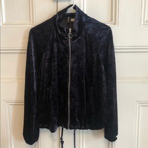 Velour track jacket